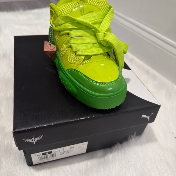 Puma lafrancè Yellow and Green Athletic Sneakers - Picture 5 of 5